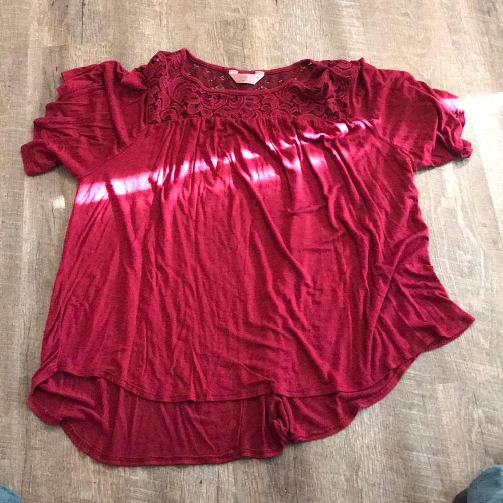 Maroon Flow top